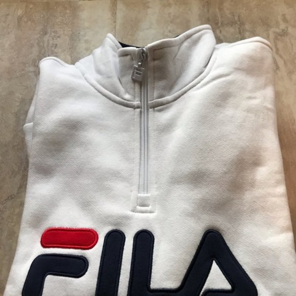 FILA- 1/4 Zip Pullover Logo Sweatshirt- NWT - Picture 4 of 10